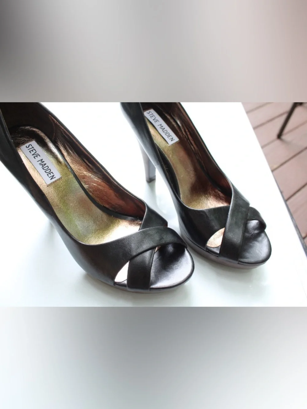 Steve Madden Prowl peep toe pumps